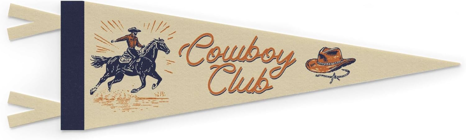 Giddy Up Large Felt Pennant