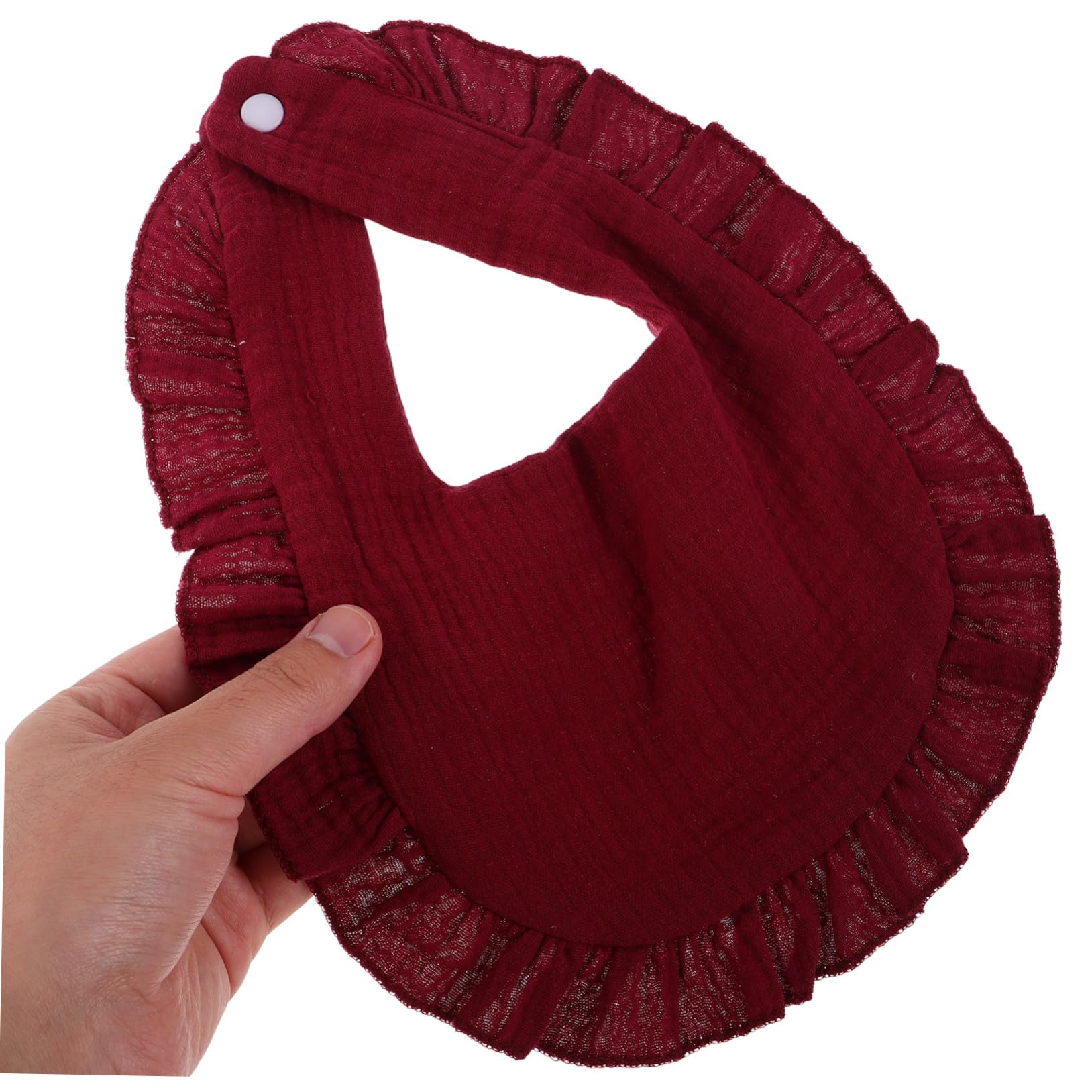 Hohopeti 8 Piezas Baberos Bandana Niña Algodón Absorbente para Dentición y Babas Unisex Recién Nacidos Colores Sólidos Beige Rosa