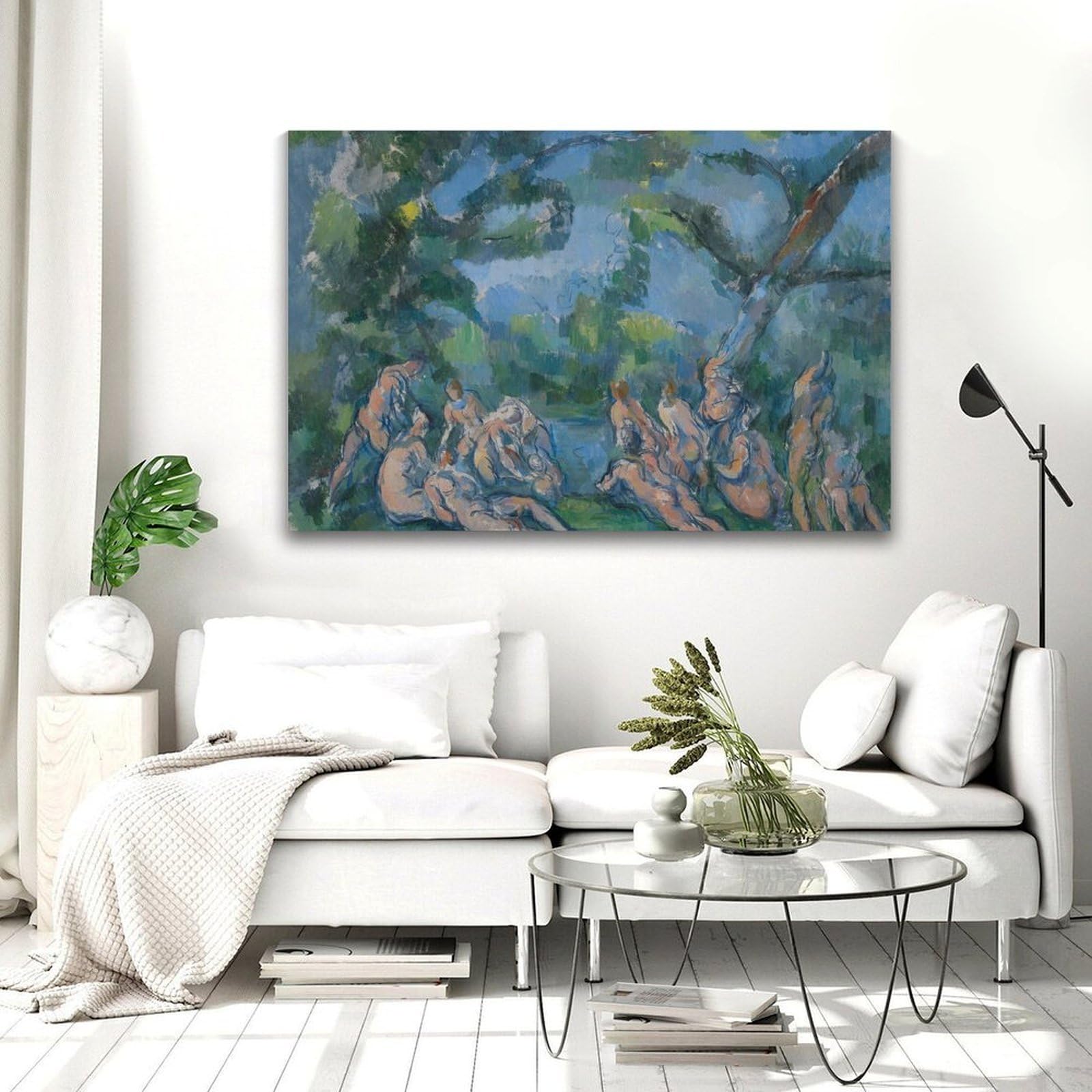 generisch Paul Cezanne- The BathersModernas Impresiones en Lienzo, Cuadros Decorativos Para Habitación de Niños o Niñas, Murales Para Sala De Estar Y Pinturas Con Motivos Festivos20x30 Pulgadas