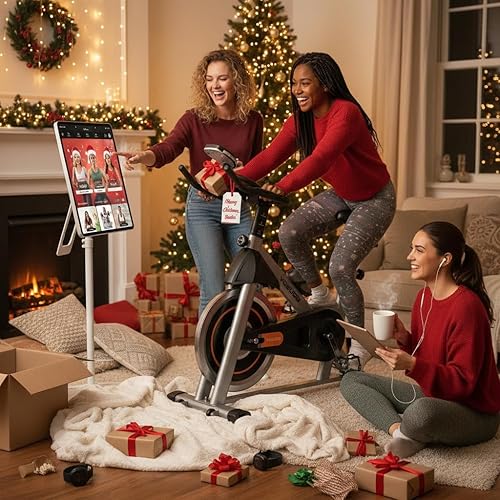 Vista 16 de YOSUDA Exercise Bike, Brake Pad Stationary Bike for Home with Exclusive App, Magnetic Indoor Cycling Bike with 300 lb Weight Capacity, Low Noise