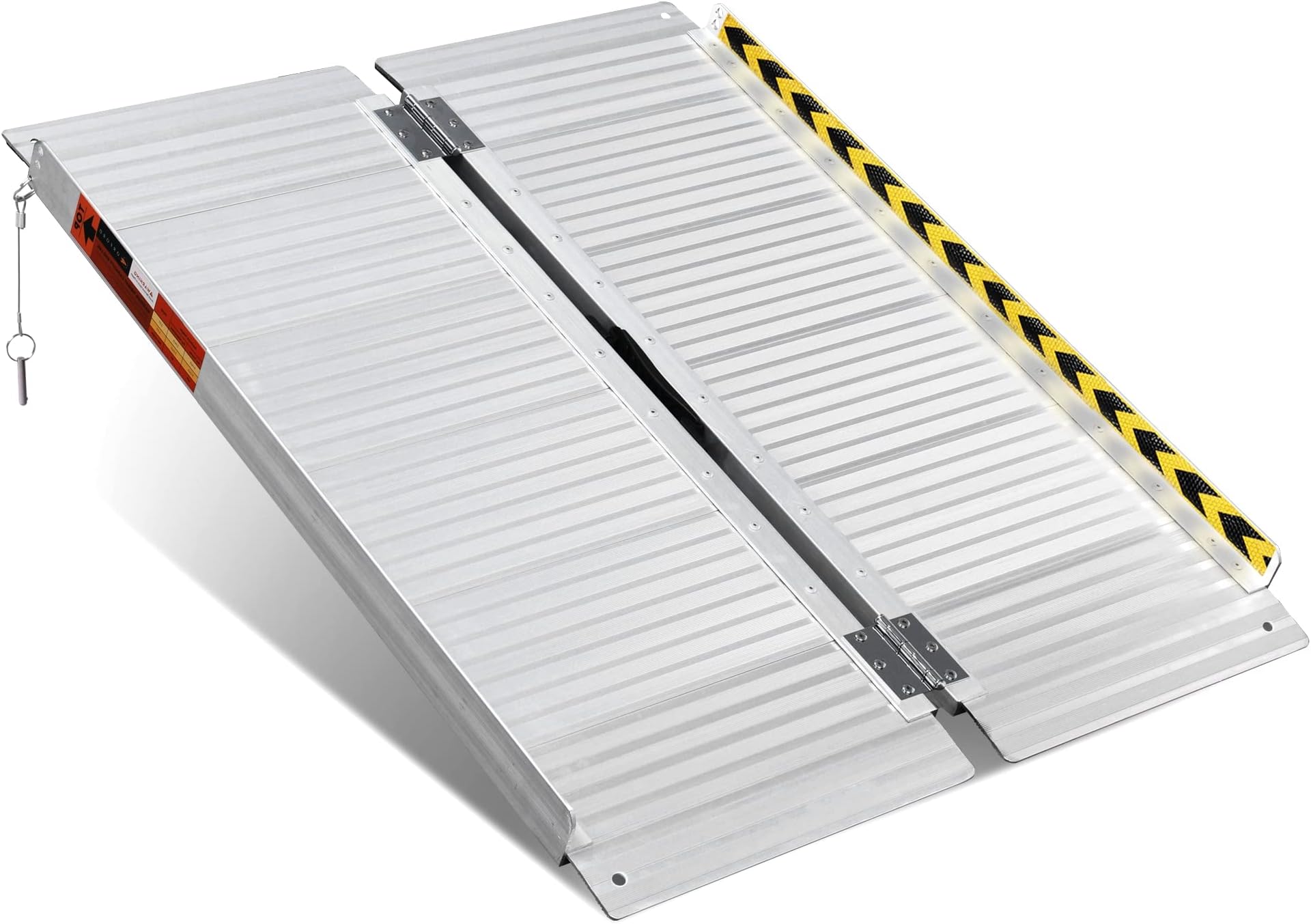 ORFORD Portable Wheelchair Ramp 3FT, 35.7''L×28.7''W Handicap Ramps, Non-Skid Aluminum Wheel Chair Ramp, Threshold Ramps for Doorways, Wheelchair Ramps for Home Steps, Stairs, Entry, Doorways