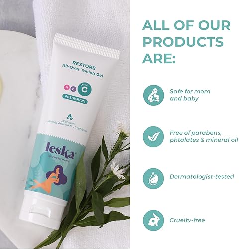 Miniatura 6 de Leska Maternity Stage C Set 2 Pack Bundle  Resture All-Over Toning Gel l (posparto)  Parte de un sistema completo de cuidado de la piel de embarazo