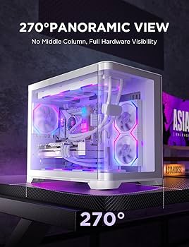 Amazon.co.jp: AsiaHorse Micro ATX PCケース ミドルタワー デュアル