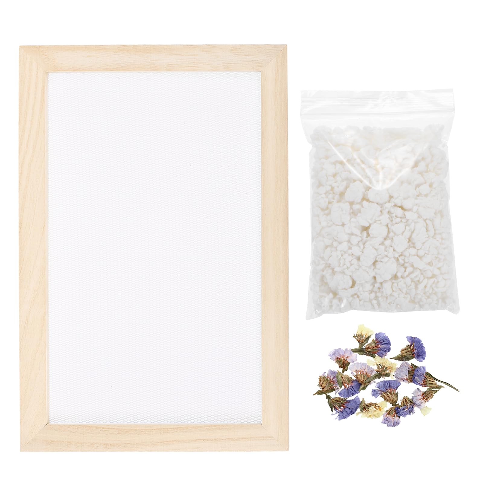 Écran de fabrication de papier et kit cadre pour création de cartes en bois