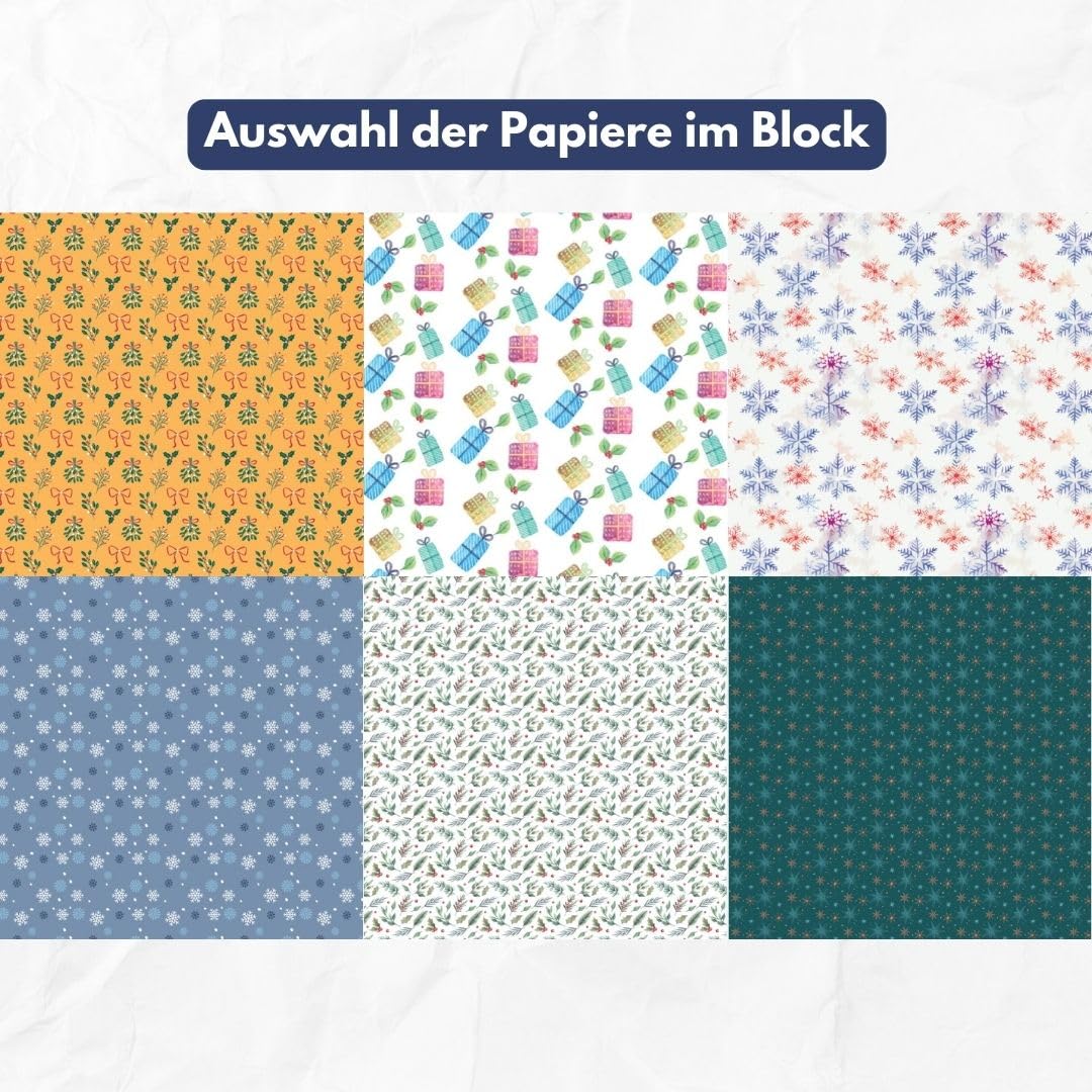 350 papeles de origami – Navidad: 350 papeles plegables (14 x 14 cm, 80 g/m²), en 25 diseños, de los cuales 50 papeles con lámina metálica, 20 páginas de Origami básico, tapa blanda