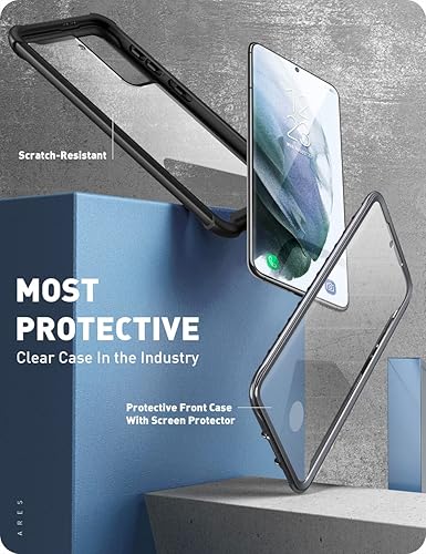 Miniatura 4 de i-Blason Serie Ares - Funda diseñada para Samsung Galaxy S21 FE 5G (versión 2022), funda transparente resistente de doble capa con protector de