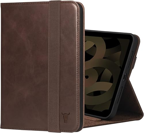 TORRO Funda compatible con iPad Mini 6 Funda de piel auténtica para iPad Mini 6 generación (2021) con función de soporte, conectividad de Apple
