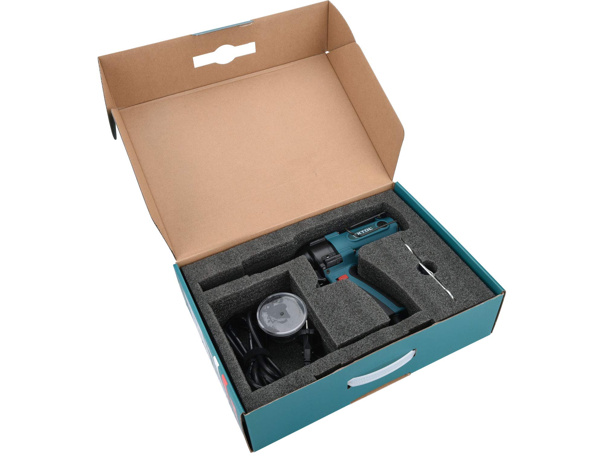 Remachadora eléctrica, pistola de remaches (400 W, fuerza de tracción 8000 N, para remaches ciegos de 3,2-4,0-4,8 mm), Extol Industrial 8794550