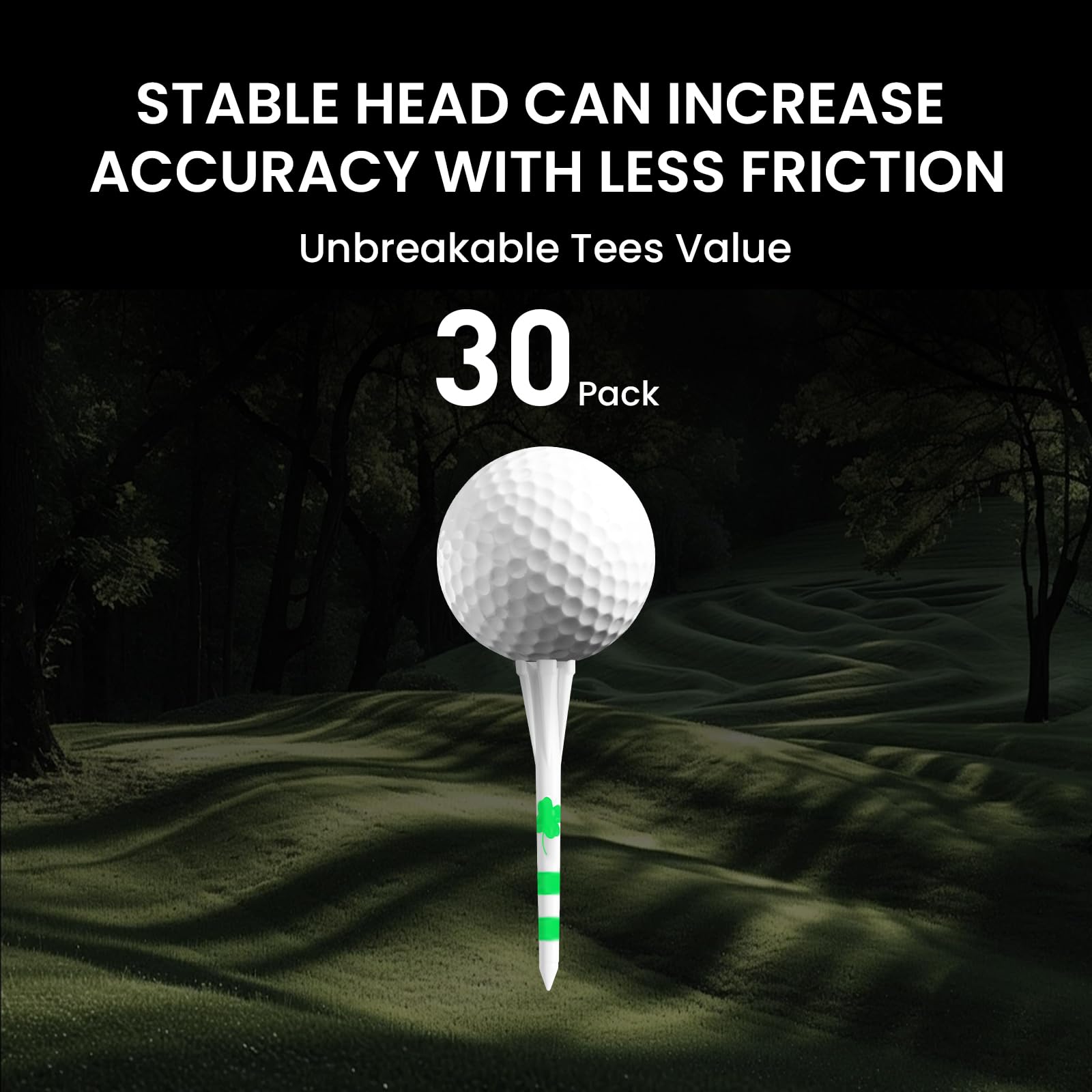 FINGER TEN Golf Tees Plastic Unbreakable Small 3 1/4 Inch 83mm 2 3/4 70mm With Five Claws Prong - Image 2
