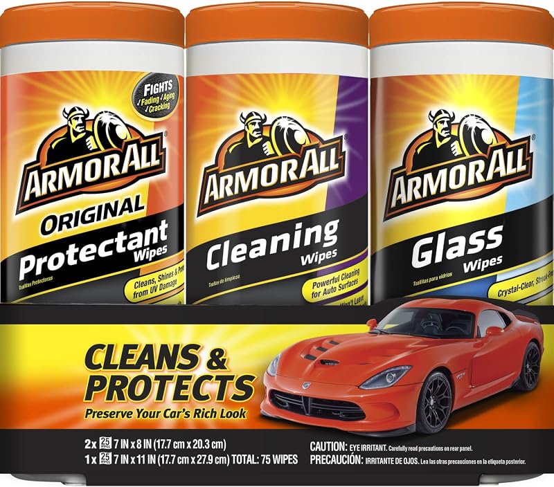 Paquete de limpieza interior del auto Armor All Wipes
