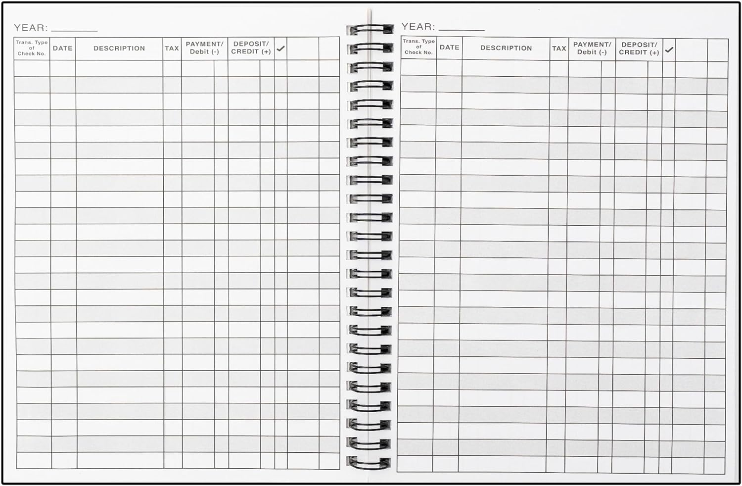 Paquete de 8 cuadernos de registro de gastos, libro de finanzas para seguimiento del presupuesto del hogar, contabilidad de negocios, cuaderno de presupuesto para el hogar, planificador de finanzas