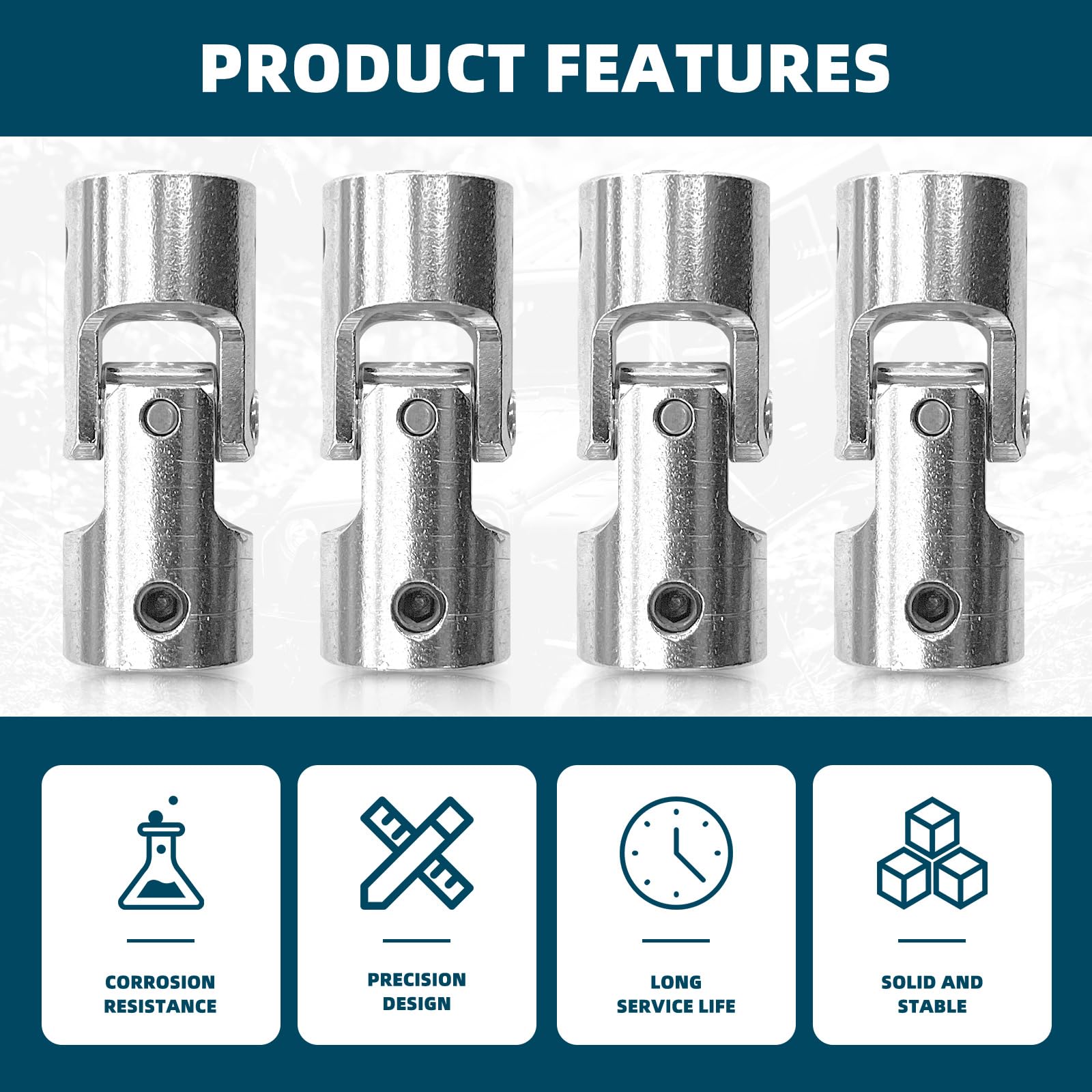 Universal Joint Couplings - 4 Pack -4