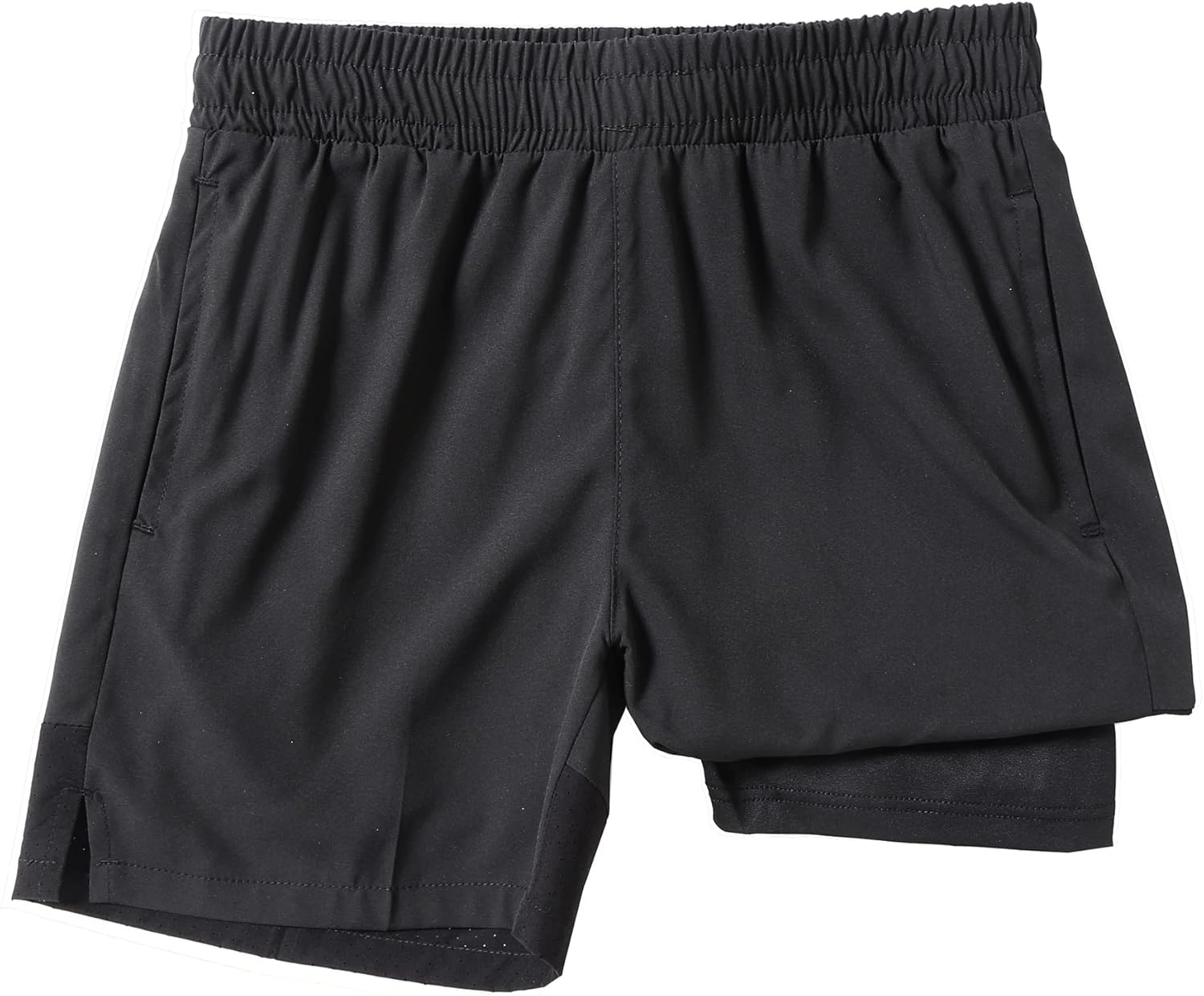 IRELIA Boys Box Brief Liner Compression Mesh Athletic Shorts Pocket Kids Quick Dry Active Sports Shorts with Reflective Strip - Image 3