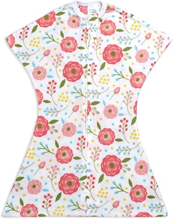 SleepingBa Nursery,Bedding,Blankets & Swaddlers,Swaddles Sleeping Baby Zipadee-Zip – Cozy Zip Sleepsuit Pyjamas for Baby’s Good Night’s Sleep, Perfect Fleece Baby Boy & Girl Swaddle Transition Sleepsuit (Small, 12-19 lbs, 25-29 inches, Pink Poppy)