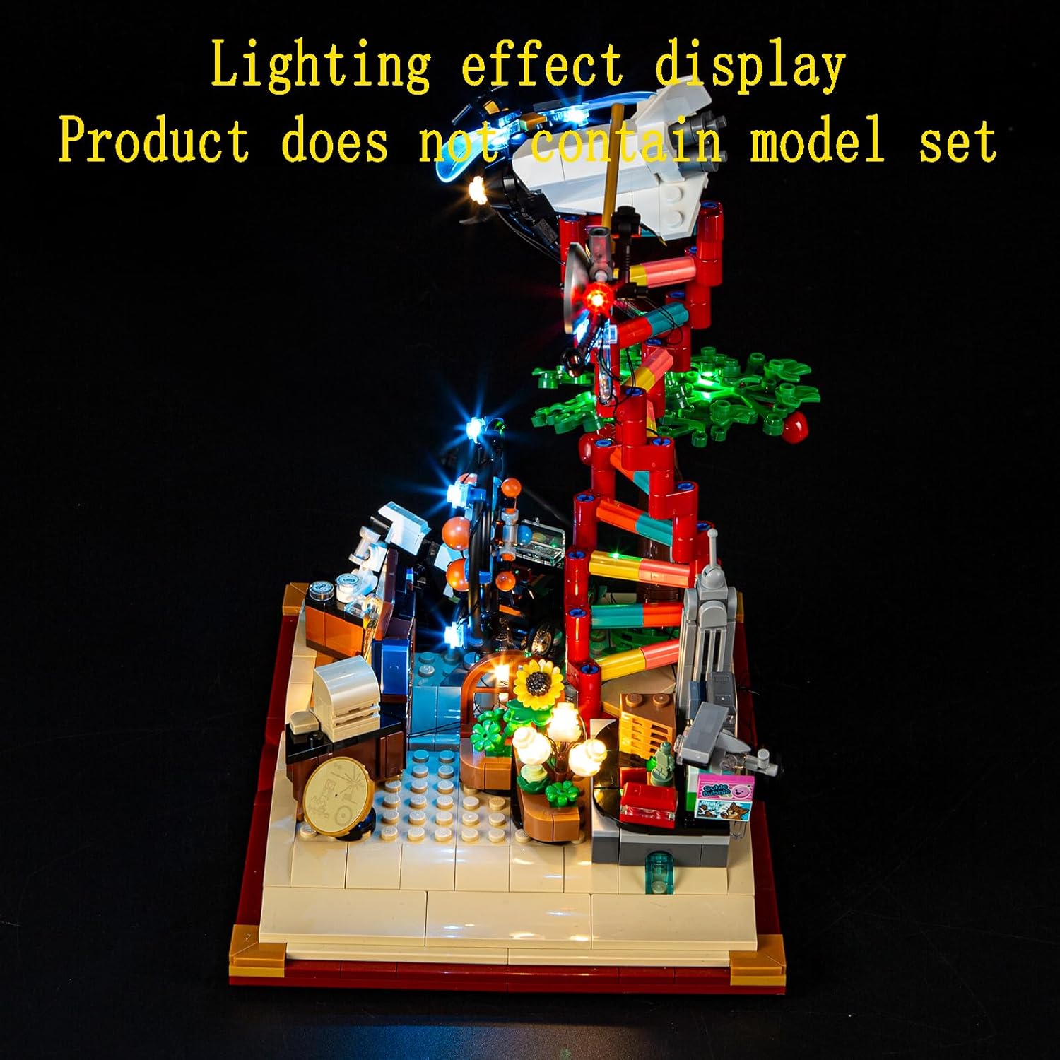 GEAMENT LED Light Kit Compatible with Lego The Evolution of STEM Building Blocks Model - Lighting Set for Ideas 21355 (Model Set Not Included)