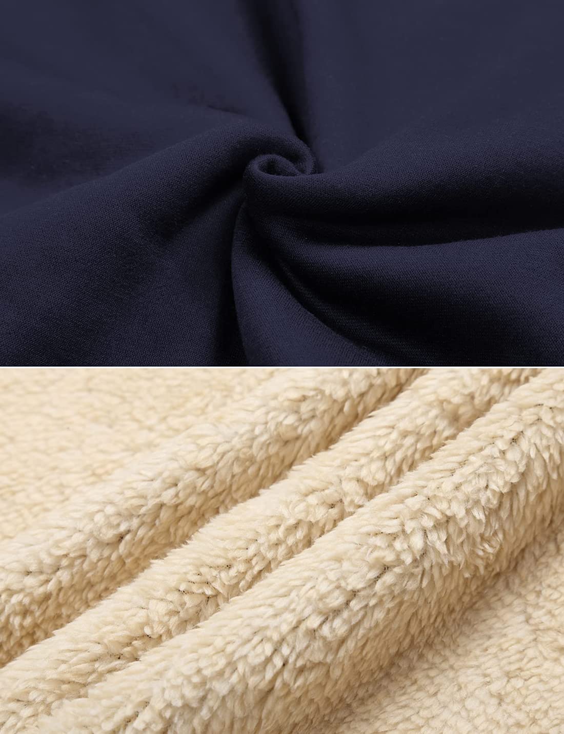 Sukany Felpa invernale da donna, con cerniera, foderata in pile Sherpa, calda felpa