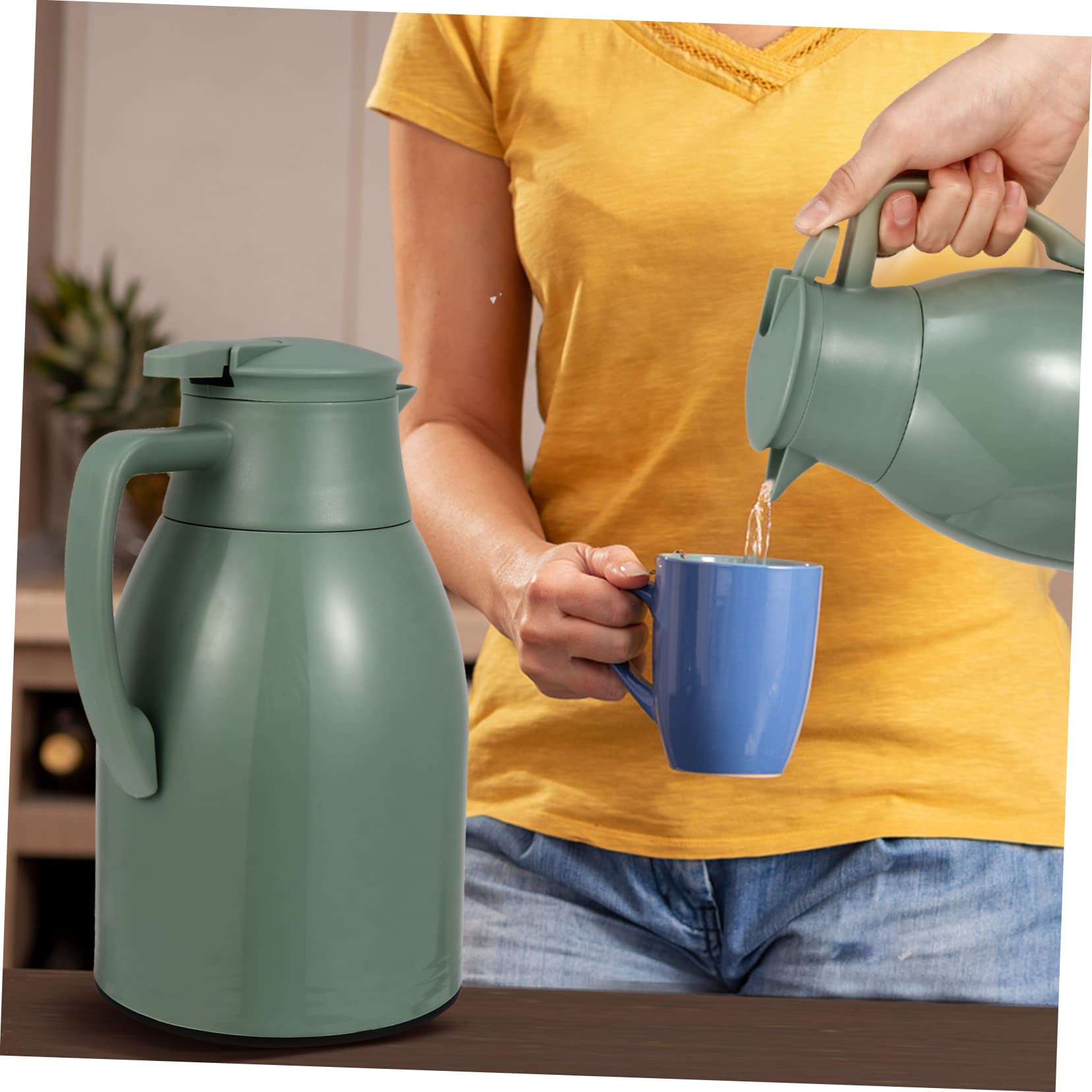 PRETYZOOM 2 Frascos Térmicos Con Aislamiento Vacío Garrafas De Vacío Café Aislado Té Eléctrico Hervidor Térmico Jarra De Agua Caliente Tetera Hervidor De Agua Botella Térmica De