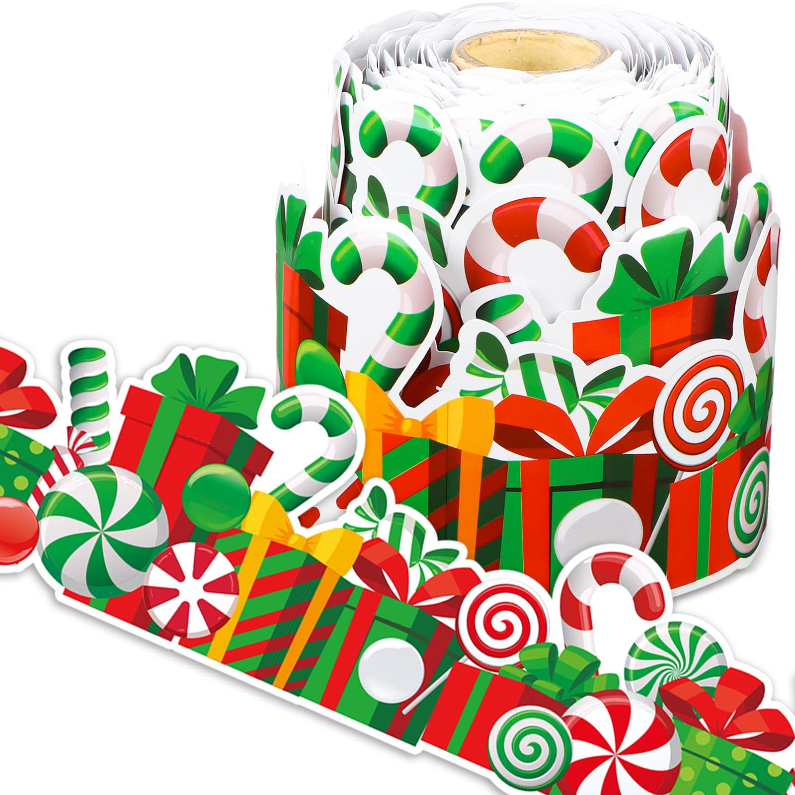 Panelee Christmas Gift Box Border 68.9 Feet Bulletin Board Border Butterflies Flowers Bee Space Inspirational Cute Decor for Classroom Bulletin Boards