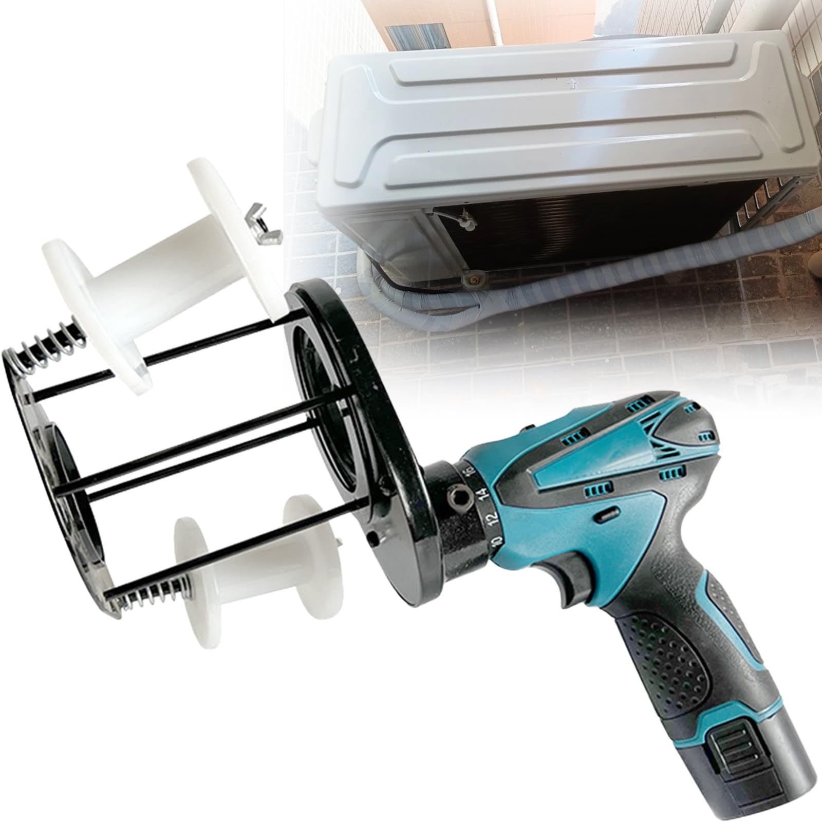 BITYCOW Portable Electric Pipe Taping Machine, Handheld AC Copper Winder, 7cm Max Diameter, for HVAC, Hydraulic Tubing and Automotive Wiring Use