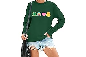 VILOVE Women St. Patrick's Day Shamrock Sweater: The Perfect Festive Layer
