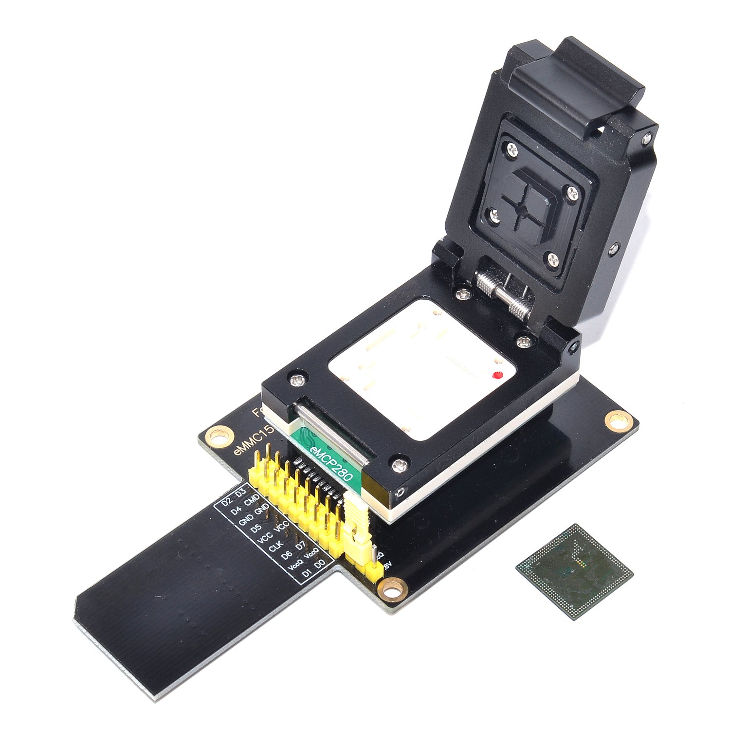 BGA280 eMCP280 Internal Memeory Reader for Samsung Note4 Alpha KMR2M0009M-A803(32GB) Samsung Alpha Exynon 5430,Galaxy Alpha SM-G850F G850T ALLSOCKET Chip-Off Adapter(BGA280-SD)