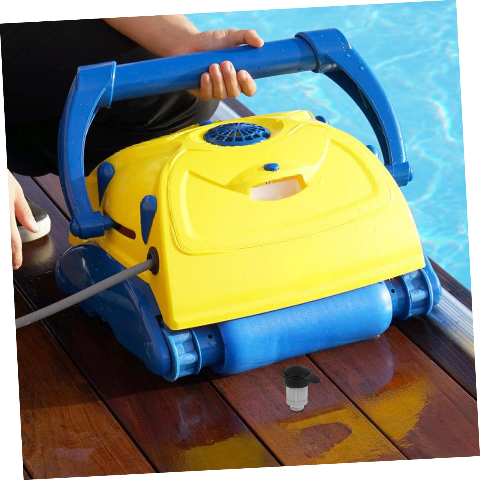 UKCOCO 5 Stück Ventiladapter klein freigeben Teile Schwimmbad im Freien Luftventilanschluss Ventilwechsel Pool-Ersatz Luftablassventil oberirdischer Pool Plastik
