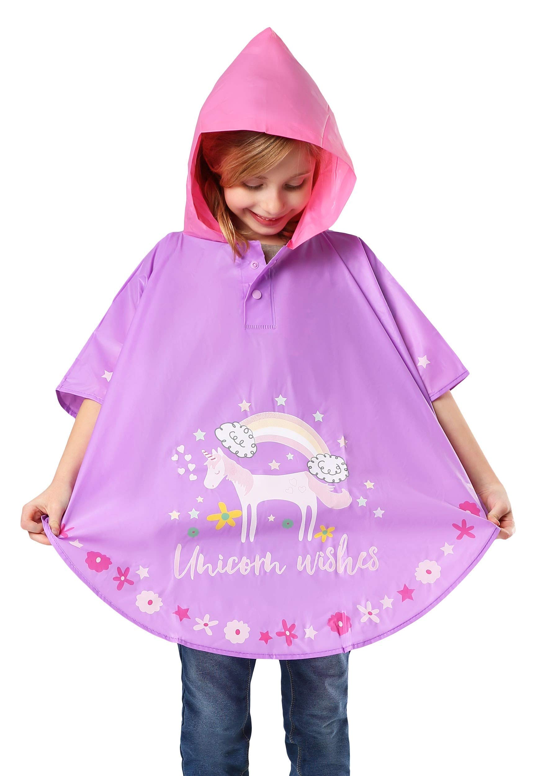 Color Changing Poncho Fairy Unicorn Standard Purple