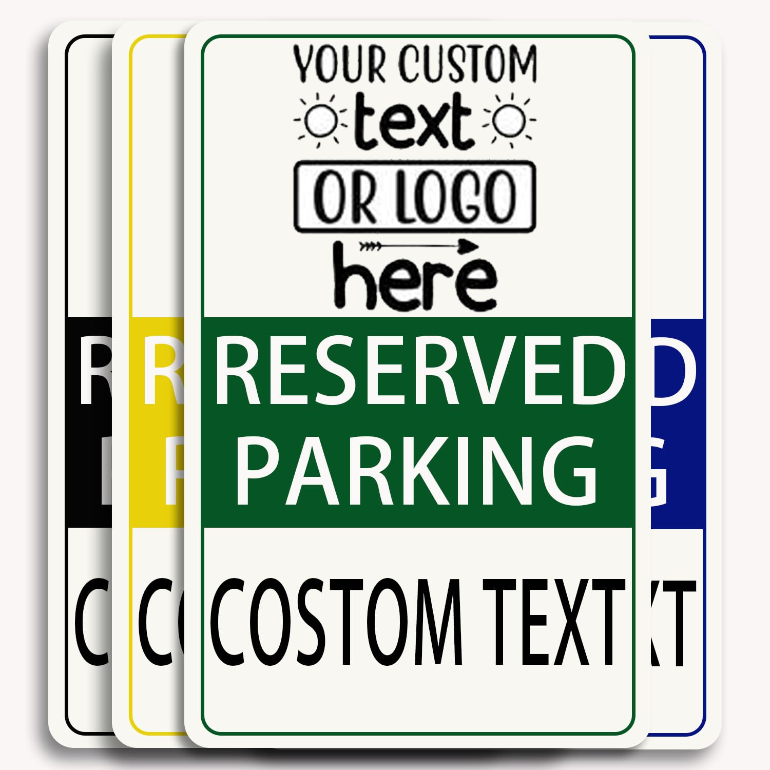 EGUEGU Custom Sign, Personalized Aluminum Street Signs with Logo Text