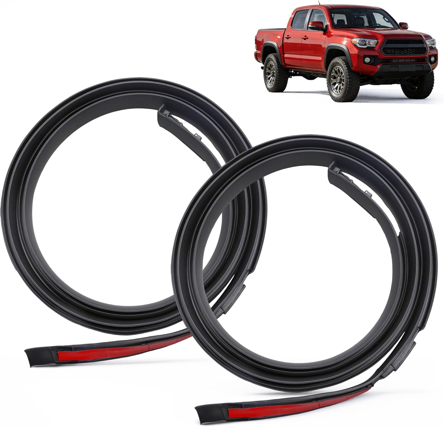 2Pcs Left and Right Side Roof Molding Drip Weatherstrips Fit for Toyota Tacoma Double CAB 2005-2015, Roof Moulding Trim Seal Kit Replace 75551-04062, 75551-04061, 75551-04060, 75552-04062