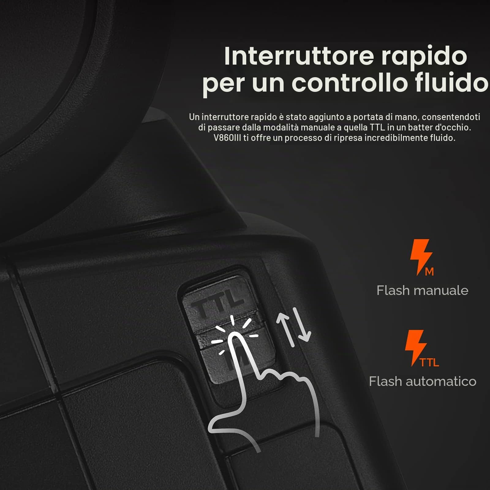 Godox V860III-N TTL Flash Fotocamera GN60 HSS 1 / 8000s 5300K Speedlite con Luce Pilota a LED per D850 D610 D750 D810 D7000 D800 D700 D7100 D5200 D5100 (V860IIIN) | 76Ws GN60 Strobe Luce, Tempo di Riciclo 1,5s, Sistema X Wireless 2,4GHz, con Batteria Li-i