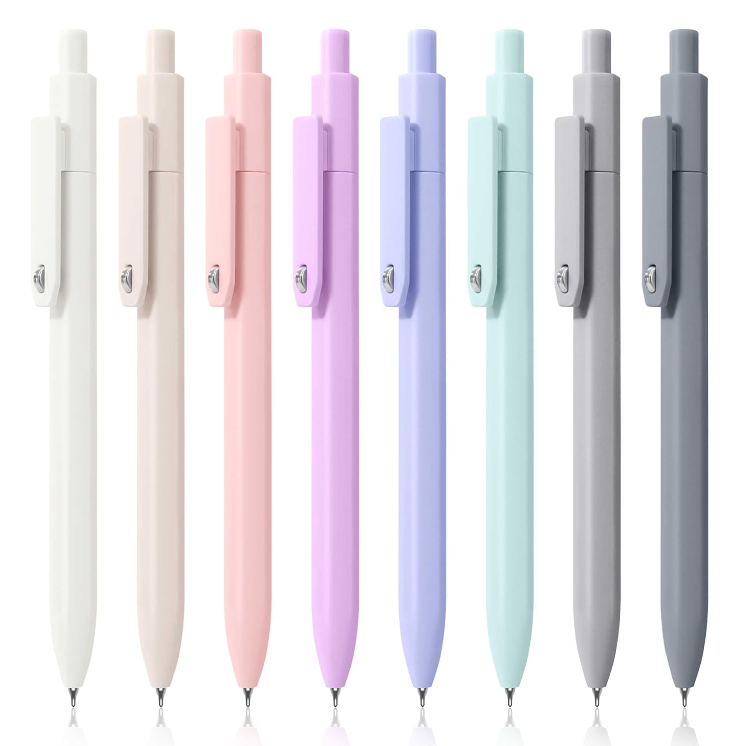 Vitoler Gel Pens 8 Pack Cute Morandi Colored Pens 0 5mm Smooth Writing Pens for Women Nurses Journaling
