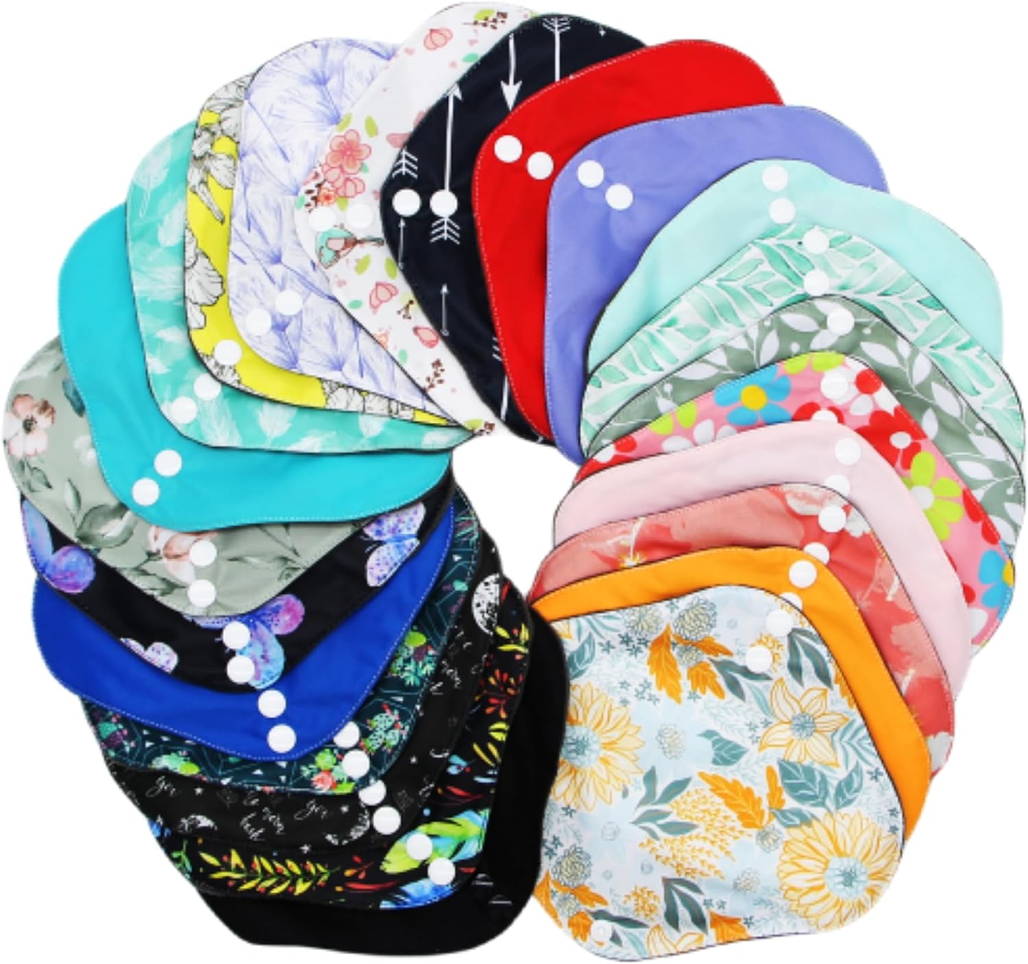 Random Prints Small Size Cloth Menstrual Pads Reusable Sanitary Pads (S-5 PCS-Random photo 4