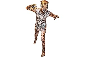 Lightweight, Polyester Jaguar costume in three sizes for kids