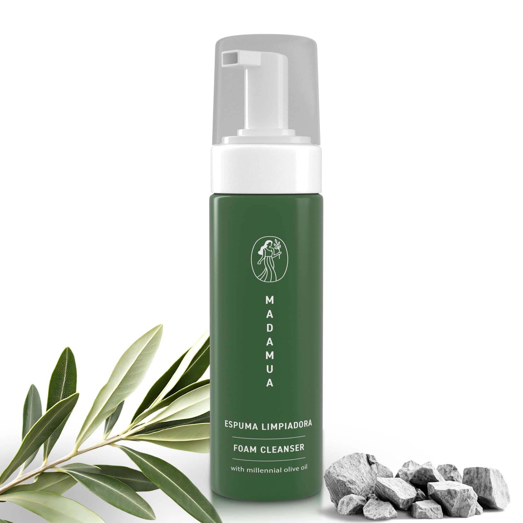 MADAMUA Organic Facial Foam - Gentle Oxygenating Foaming Face Wash for Women - Natural Foaming Facial Cleanser for Deep Cleaning and Balanced Hydration to Keep Your Skin Hydrated