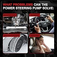 Vista 7 de 21-5478 Bomba de dirección asistida con polea compatible con Nissan Altima 2007-2013, 2002-2008 2010-2011 para Nissan X-Trail L4 2.5L Aspirado