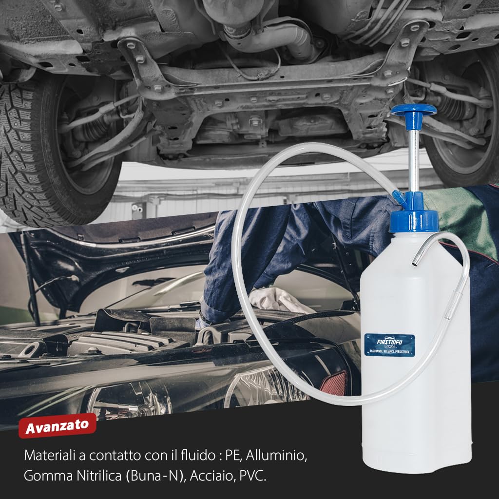 FIRSTINFO A1122 | Pompa olio multiuso 1 L | Manuale, per lubrificazione, cambio olio e manutenzione veicoli