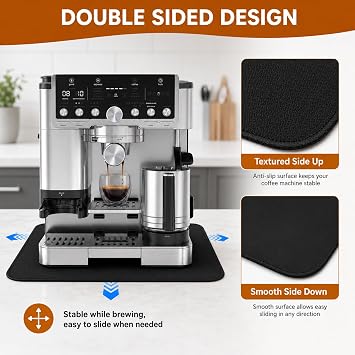 Sliding Mat for Ninja Luxe Cafe Pro ES601 ES701, Coffee Machine Slider Mat | 31.5 cm anti-slip surface with smooth base, helps slide appliances and protect worktops