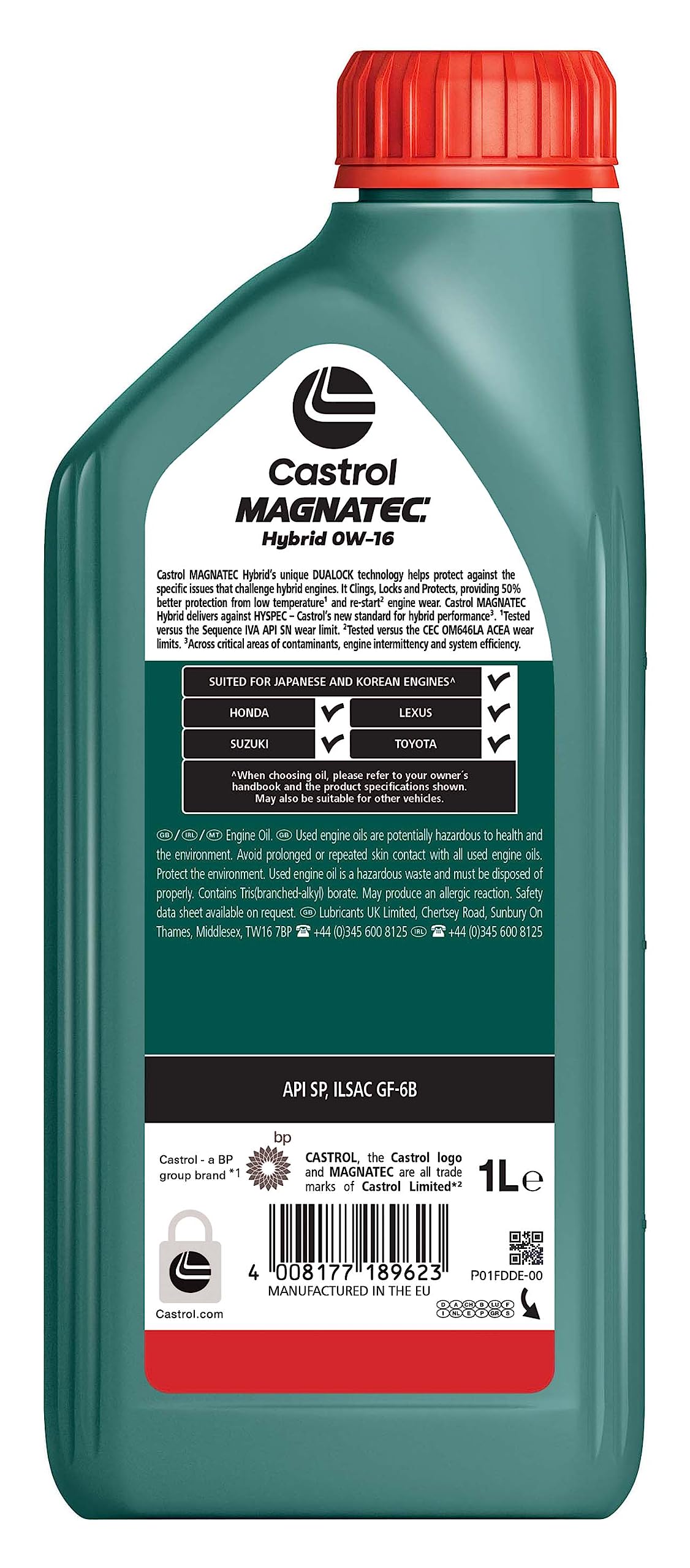 Castrol OLIO MAGNATEC HYBRID 0W-16 H4A 1L : Amazon.it: Auto e Moto