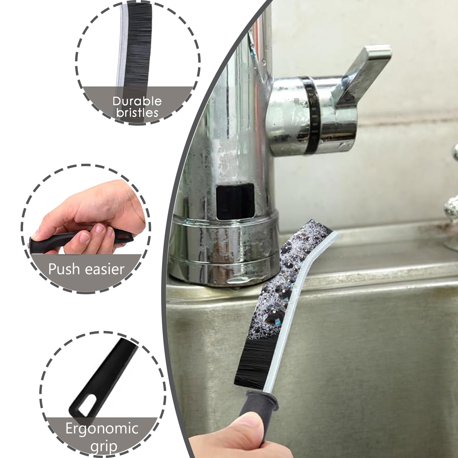 6 Pcs Magic Brush, Pumice Stone for Toilet Toilet Pumice Cleaning Stone, With Handle Toilet Pumice Stone - Image 4