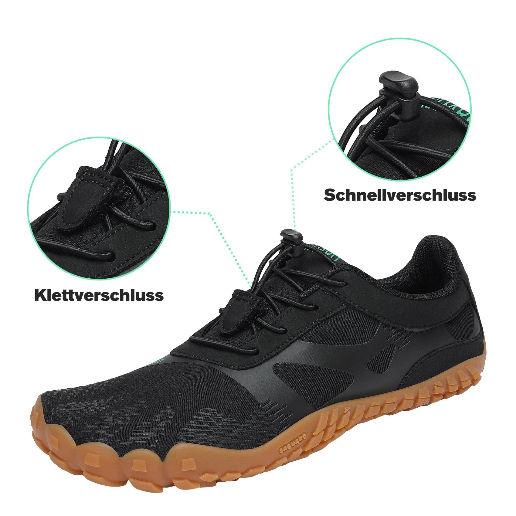 SAGUARO Estate Scarpe Barefoot Minimaliste Uomo Comode e Leggere Antiscivolo Trekking Trail Running Scarpe Asciugatura Rapida Outdoor e Indoor