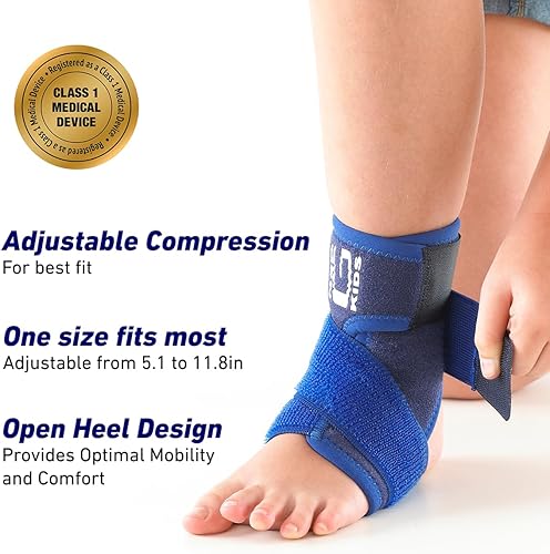 Miniatura 4 de NEO G - Correa tobillera para apoyo de figura 8 para niños - Calidad médica - Ayuda con los síntomas de artritis juvenil, tensiones de tobillo,