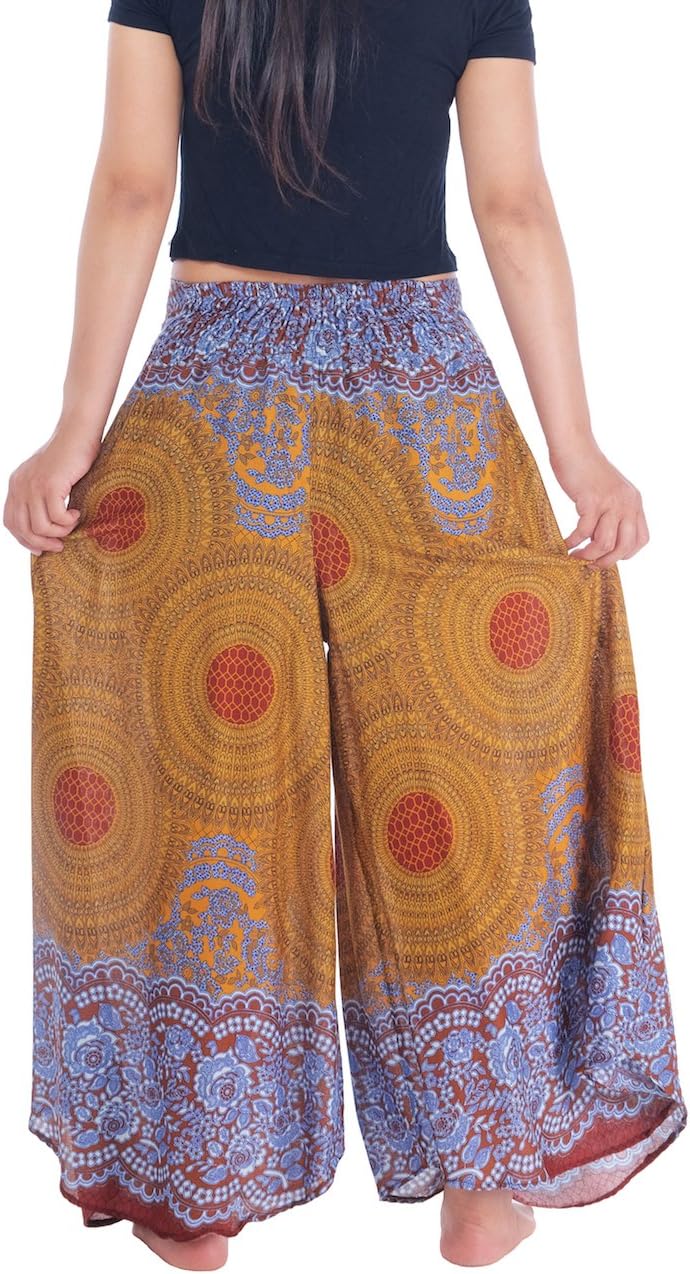 Lannaclothesdesign Palazzo Pants for Women Wide Leg Boho Harem Yoga Pants S M L XL Sizes - Image 3