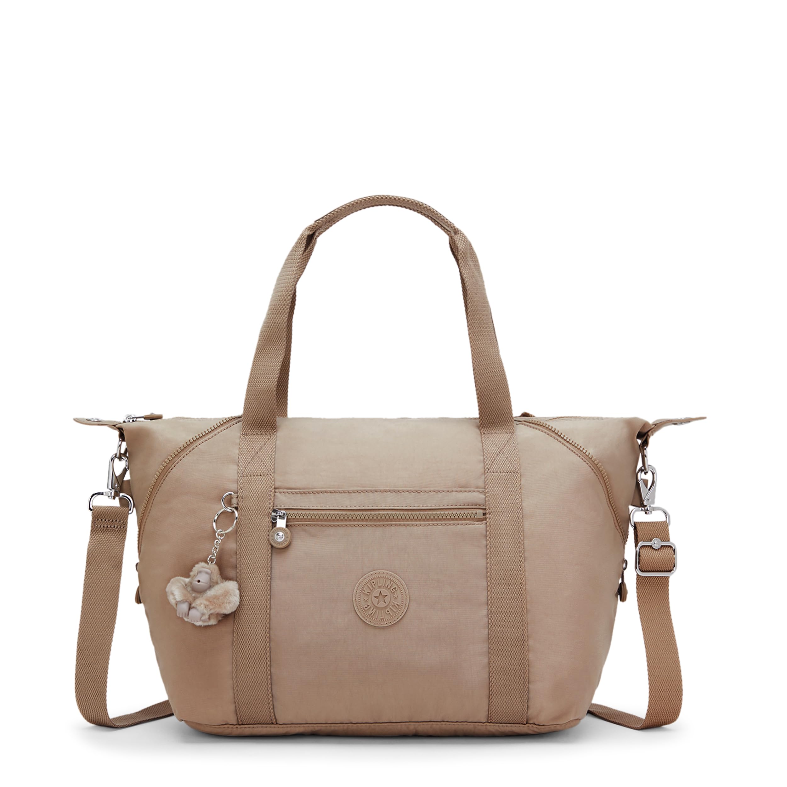 Kipling Art Bolsa de mano grande y ligera con cierre de cremallera y correa ajustable
