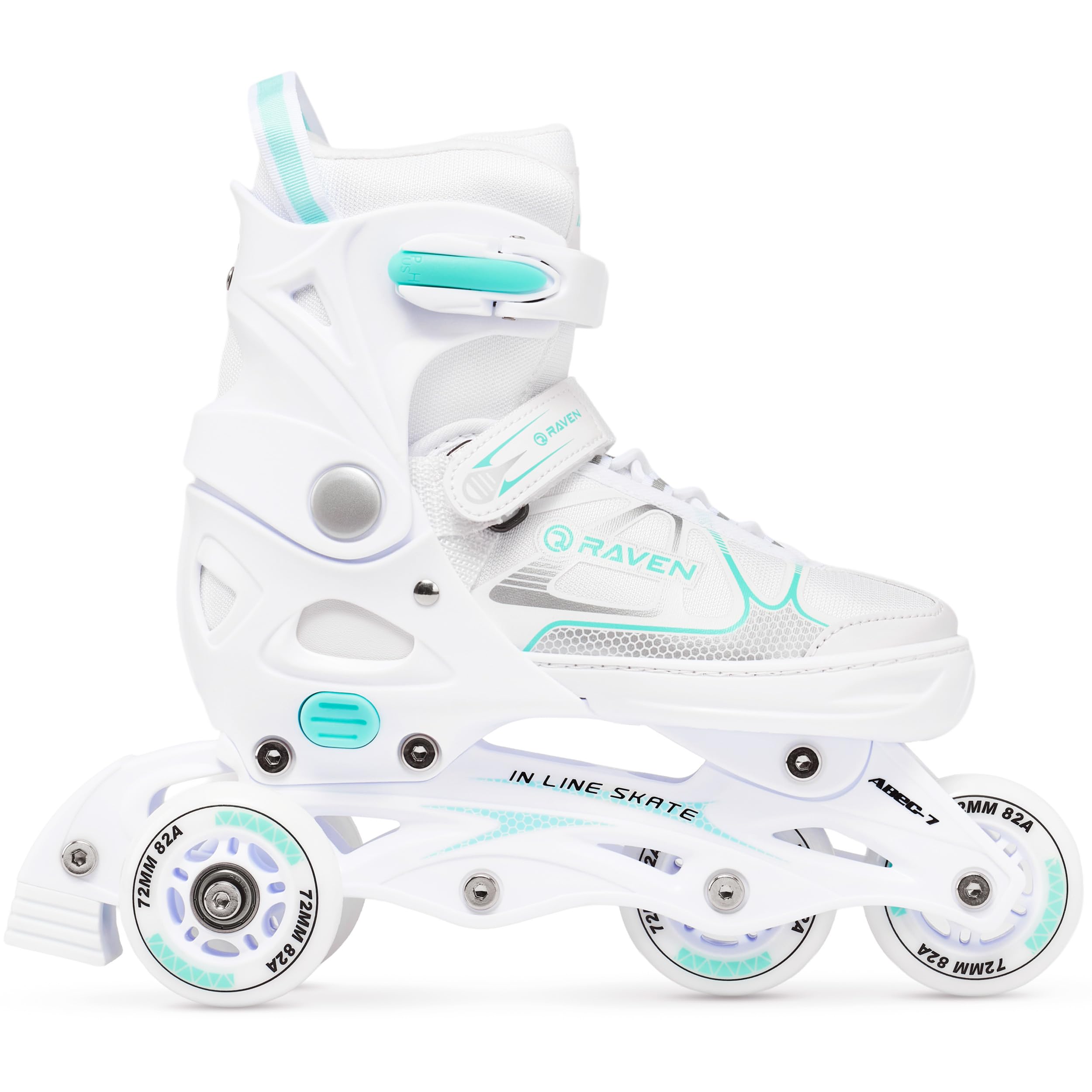 RAVEN 4in1 Inline Skates Pattini in linea Triskates Pattini a rotelle/da ghiaccio per bambini e adulti regolabili