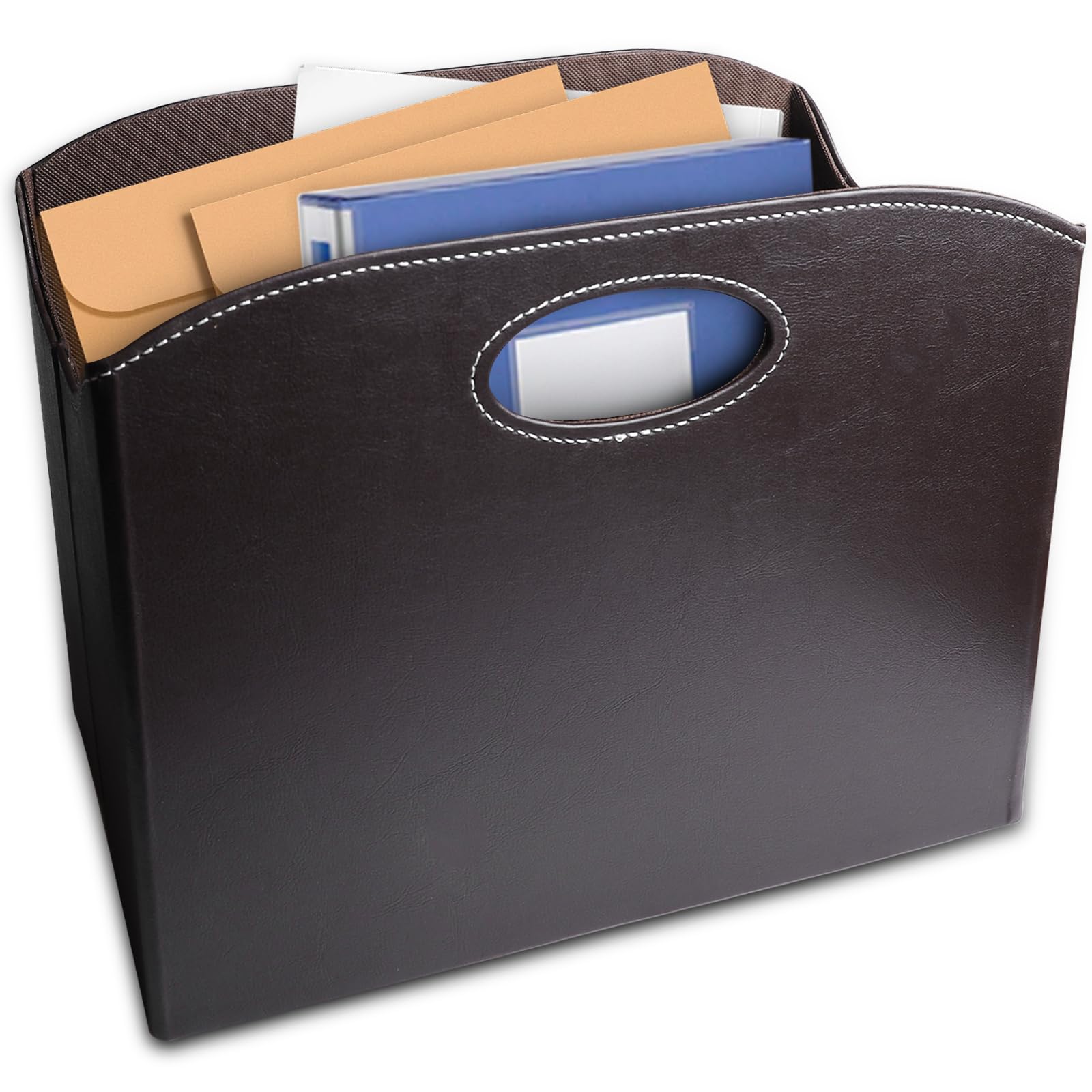 GOMETY Faltbar Zeitschriftenständer, Zeitschriftenkorb Ständer 35 X 19 X 27 Cm, Zeitungenaufbewahrung Organizer Zeitungsständer Modern Zeitschriftensammler, Für Büro, Zuhause Und Wohnzimmer