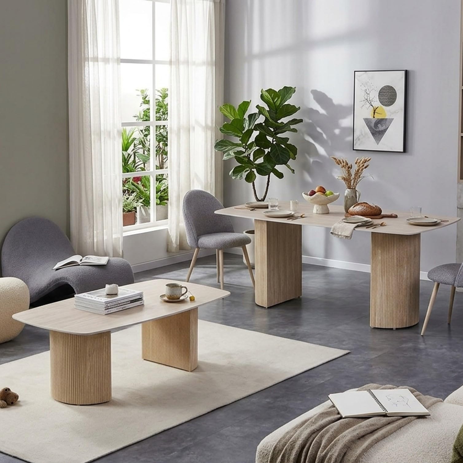 Couchtisch mit Keramikplatte in Travertin-Optik [kratzfest & pflegeleicht], moderner Wohnzimmertisch 130×70 cm, Sofatisch mit hitzebeständiger Oberfläche, ideal für Wohnzimmer & Esszimmer Schwarz