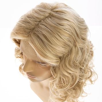 Mens Wig Long Curly Wavy Blonde Wig for Males Halloween Cosplay Costume Synthetic Replacement Wigs