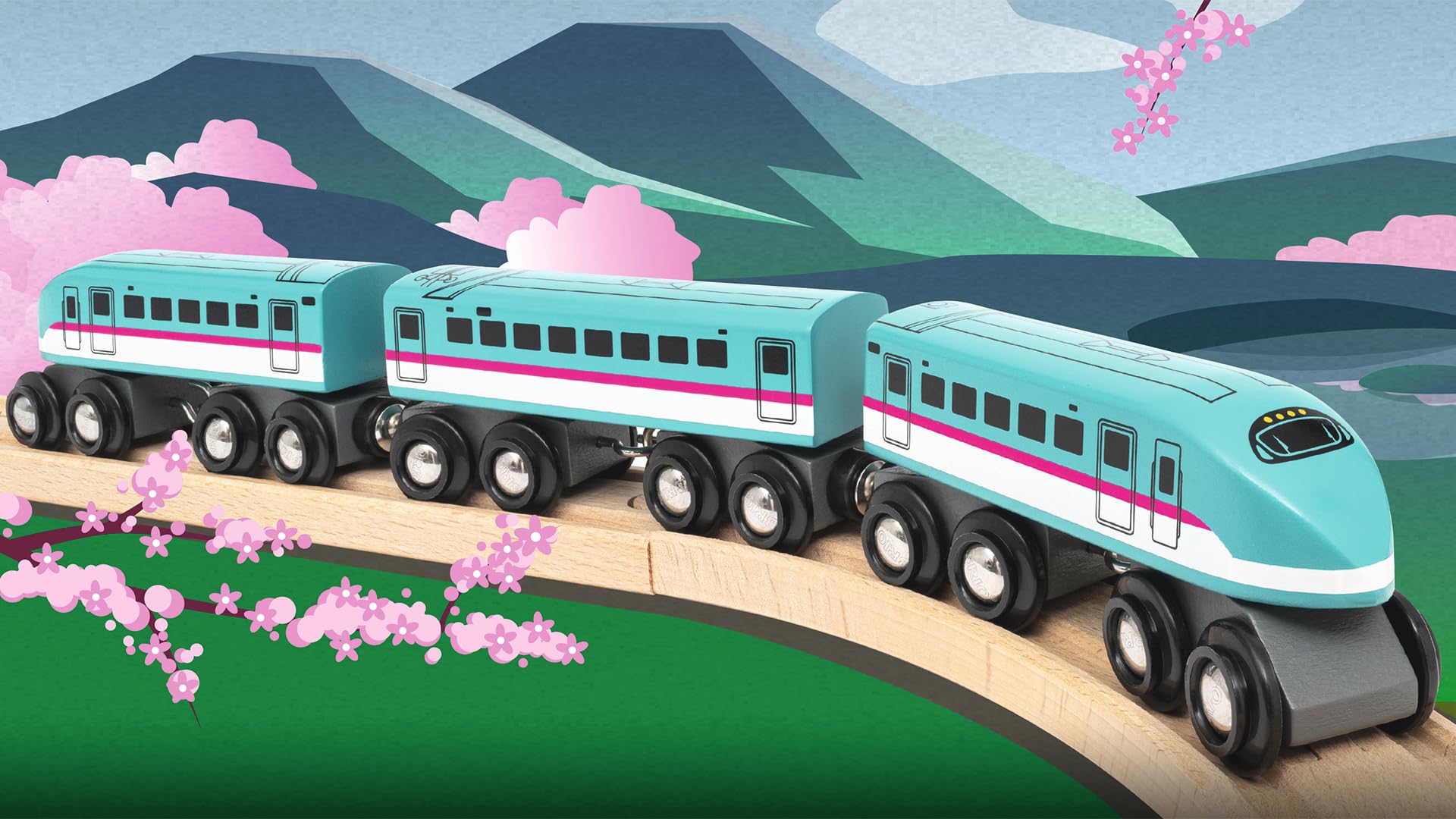 BRIO World - 36086 Trains of the World Shinkansen Series E5 Hayabusa Zug | Spielzeugzug für Kinder ab 3 Jahren