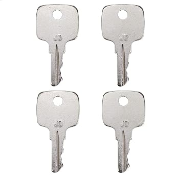 4PCS Ignition Key AR51481 AT195302 AT145929 R45361 for John Deere | Heavy Equipment & Tractors 322 332 655 755 830 4200 4500 4700 5200 5210 5320 5310 5400 5500