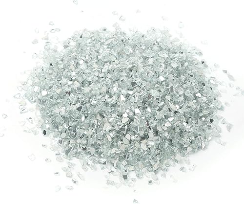 Miniatura 1 de Grava de vidrio reflectante de alto brillo, gemas de fuego, gotas de fuego, piedras de cristal de fuego, piedras para chimenea, pecera, acuario,